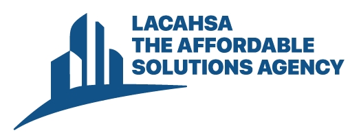 LACAHSA Blue logo on white background